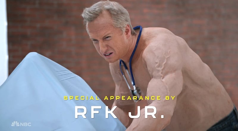 SNL, James Austin Johnson as RFK Jr. in a parody of The Pitt