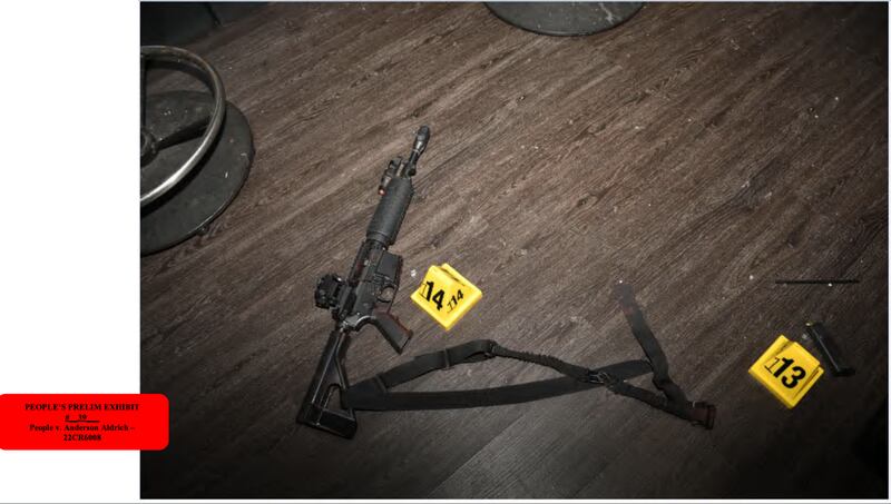 A semi-automatic rifle found at Club Q