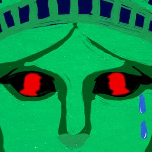 Lady Liberty photo illustratoon