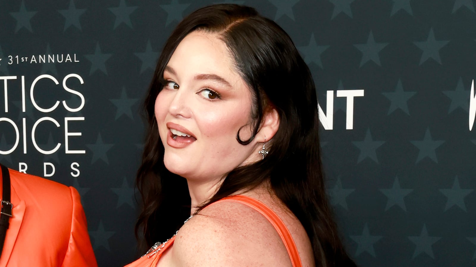 SANTA MONICA, CALIFORNIA - JANUARY 04: Megan Stalter attends the 31st Annual Critics Choice Awards at Barker Hangar on January 04, 2026 in Santa Monica, California. (Photo by Frazer Harrison/Getty Images)