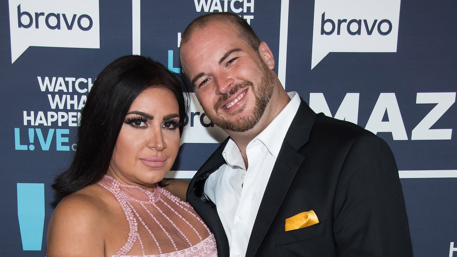 WATCH WHAT HAPPENS LIVE WITH ANDY COHEN -- Pictured (l-r): Mercedes "MJ" Javid and Tommy Feight.