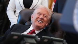 President Donald Trump in the Oval Office