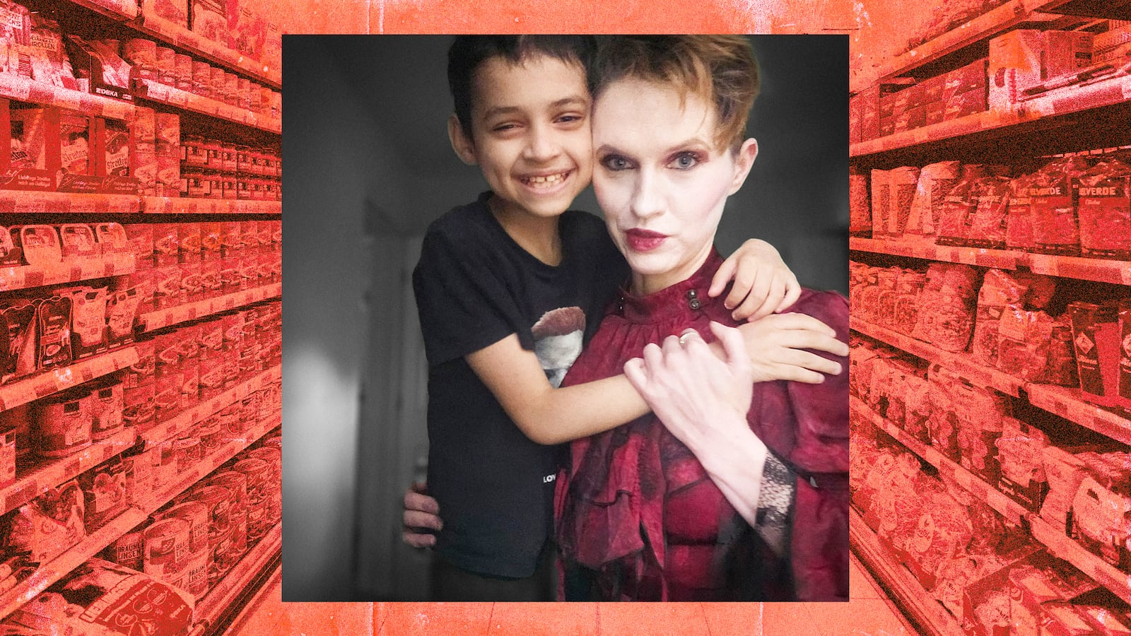 A photo illustration of Aedrik Quinn and Allison Quinn.