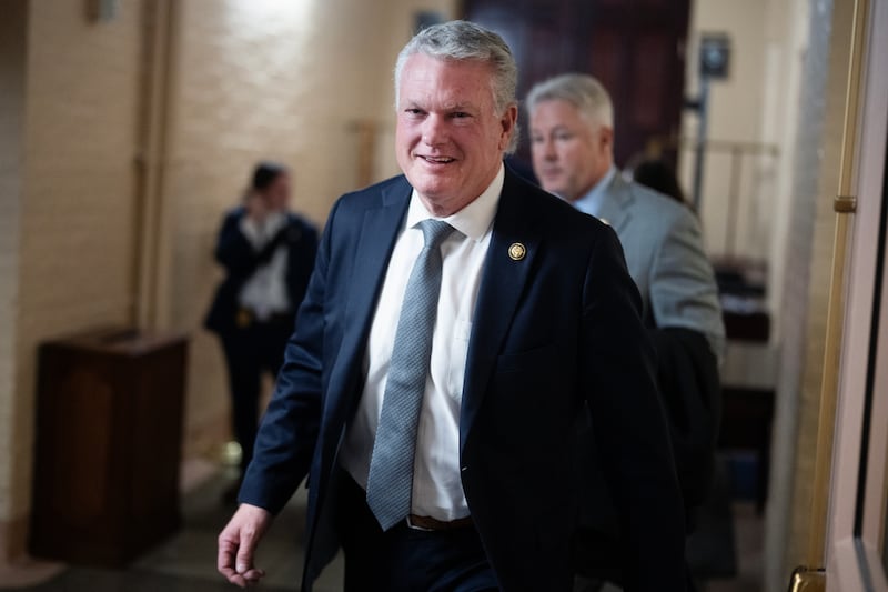 Georgia Rep. Mike Collins, pictured March 25, received a last minute endorsement in the GOP Senate runoff by President Donald Trump who praised him as "MAGA."