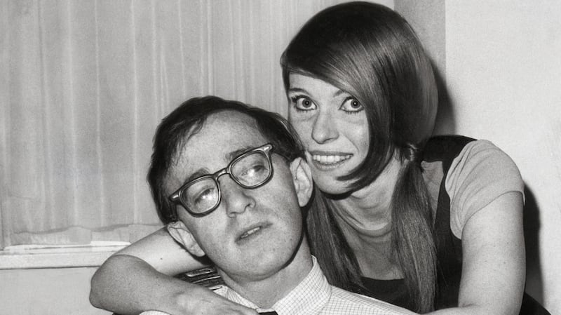 Woody Allen and Louise Lasser shortly after their marriage on Groundhog Day, 1966.