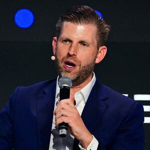 Eric Trump has responded to rampant online theories about his father’s health, calling the left "sick and twisted."