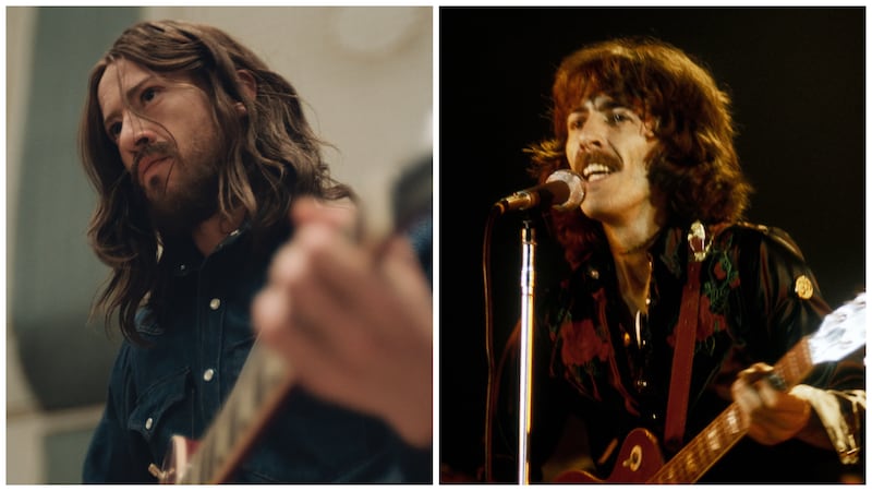 Joseph Quinn and George Harrison