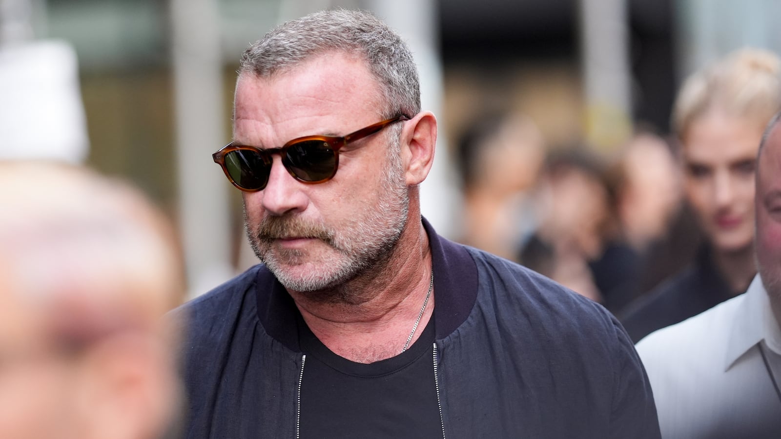 Liev Schreiber at the Columbia Pictures "Caught Stealing" New York Premiere held at Regal Union Square on August 26, 2025 in New York, New York.
