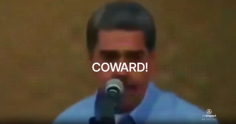 A screenshot from the latest video about Nicolás Maduro's capture.