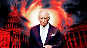 King Charles visits Washington D.C. illo