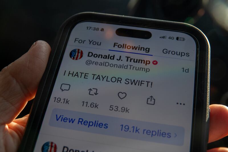 President Donald Trump uses Truth Social to go after celebrities online, including Taylor Swift and Bruce Springsteen.