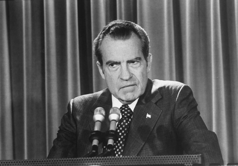 Pres. Richard Nixon was forced to resign two years after his landslide 1972 election victory.