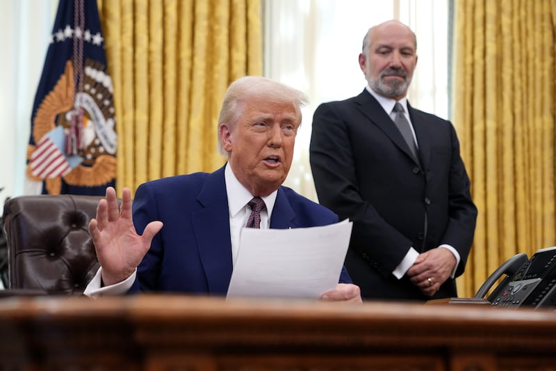 Howard Lutnick and Donald Trump