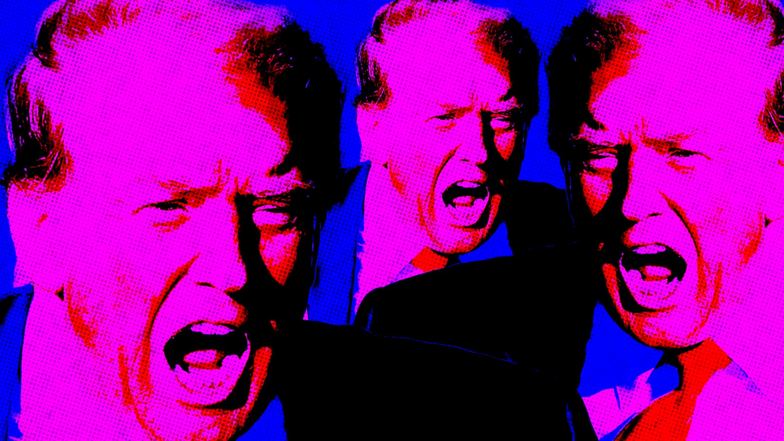 Donald Trump photo illustration, illo