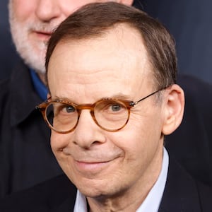 Rick Moranis promotes the upcoming film "Spaceballs 2" at the Amazon MGM Studios presentation at The Dolby Colosseum at Caesars Palace during CinemaCon, the official convention of Cinema United, on April 15, 2026, in Las Vegas, Nevada.