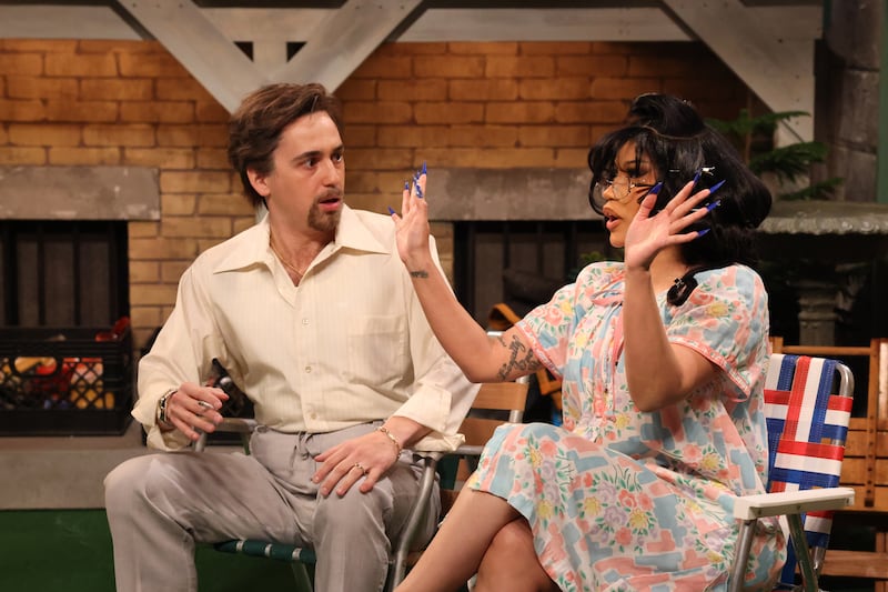 Marcello Hernández as Joaquin and musical guest Cardi B