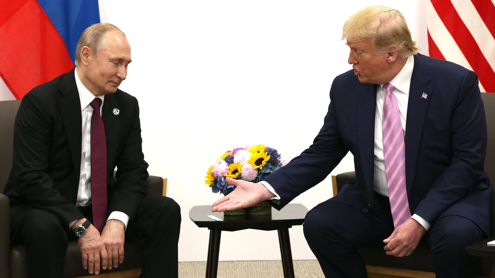 Donald Trump and Vladimir Putin