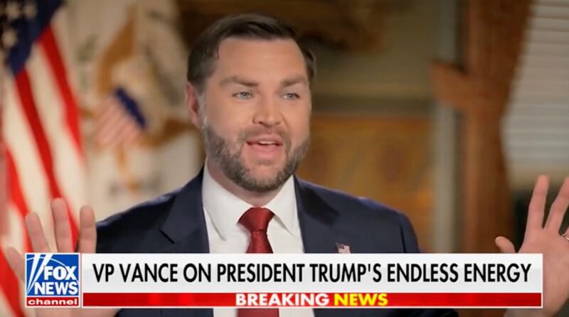 JD Vance on Hannity talking Trump sleeping habits.