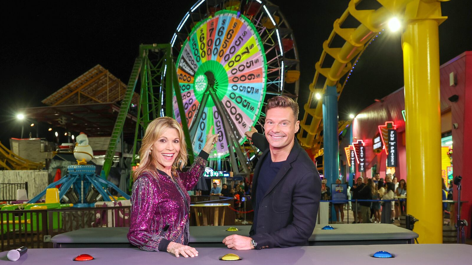 Vanna White and Ryan Seacrest.