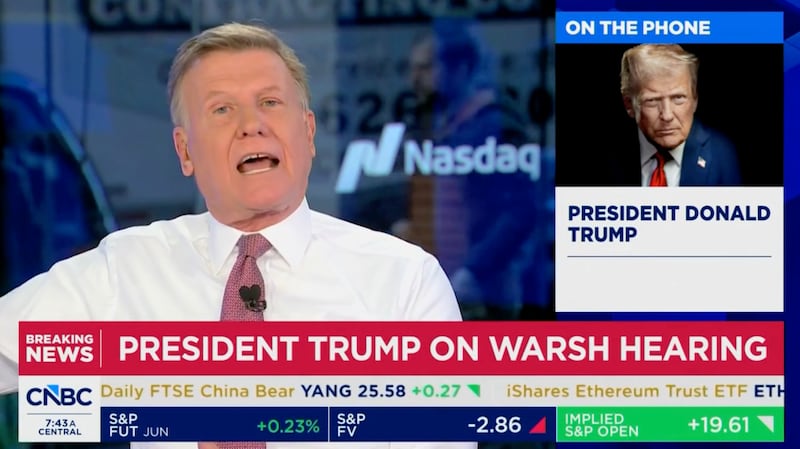 CNBC host Joe Kernen pushed back at President Donald Trump’s claim that he ever promised to keep Andrew Ross Sorkin from asking a question of the president.
