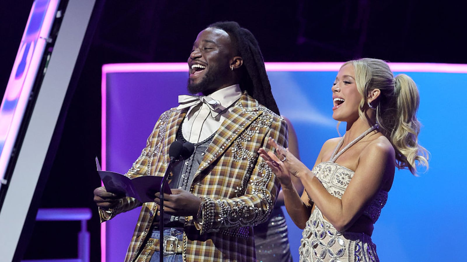 Shaboozey and Megan Moroney have gone viral after appearing on the American Music Awards