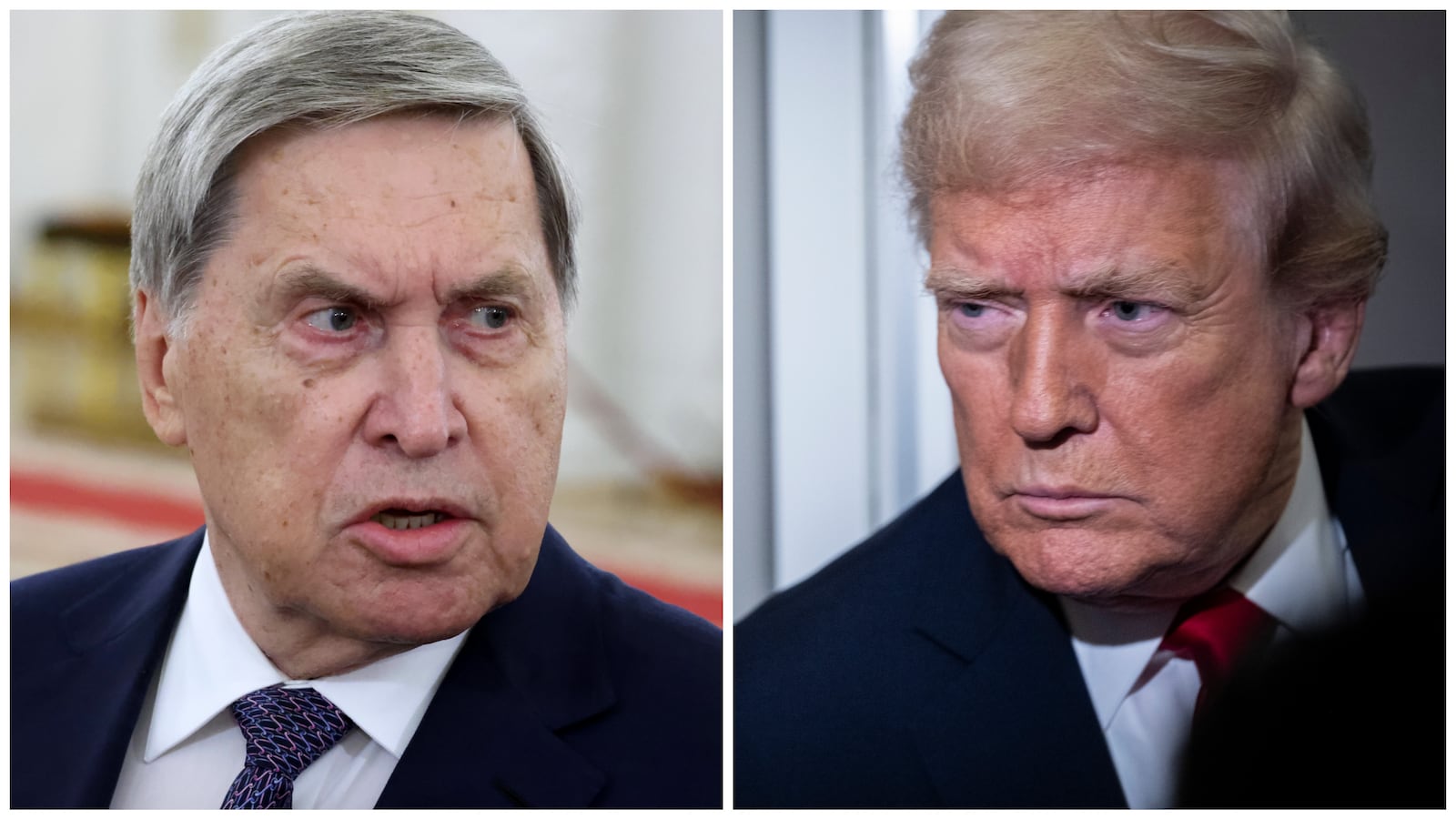 Yuri Ushakov and Donald Trump