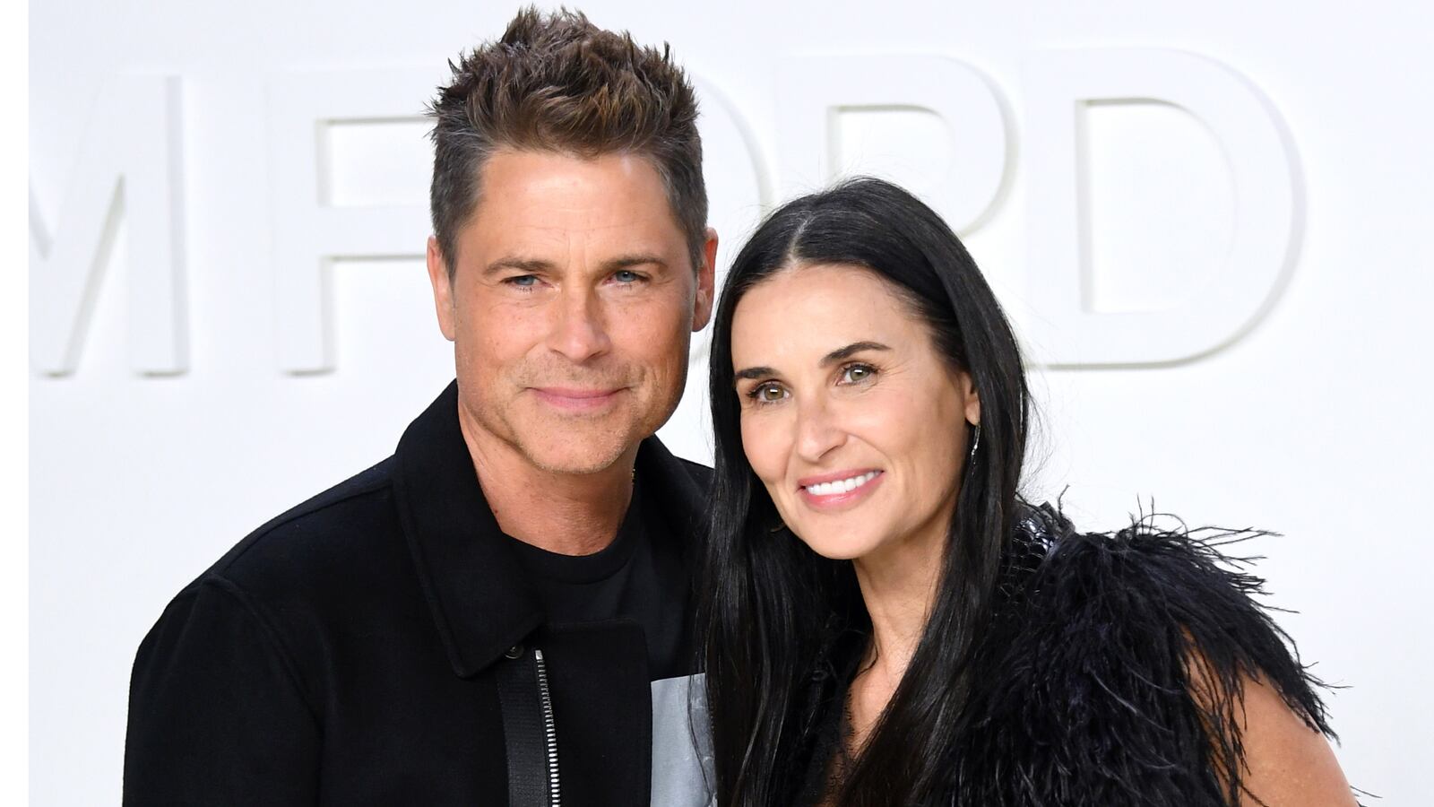 Rob Lowe (L) and Demi Moore attend the Tom Ford AW20 Show - Arrivals at Milk Studios on February 07, 2020 in Hollywood, California. (Photo by Mike Coppola/FilmMagic)