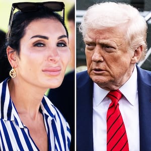 Laura Loomer and Donald Trump.