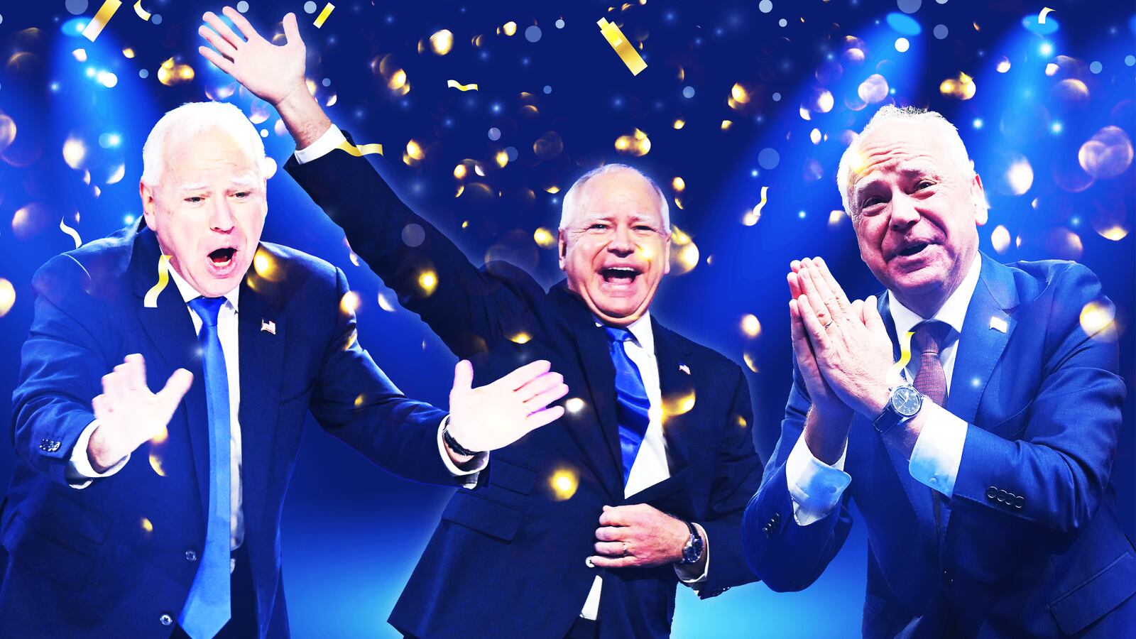 Tim Walz photo illustration