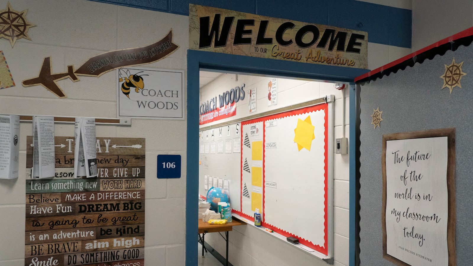 A generic view of a classroom