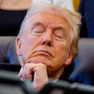 President Donald Trump appears at an event on lowering drug prices in the Oval Office at the White House on November 06, 2025 in Washington, DC.