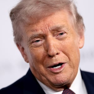 President Donald Trump attends Amazon MGM's "Melania" World Premiere at The Trump Kennedy Center on January 29, 2026 in Washington, DC.