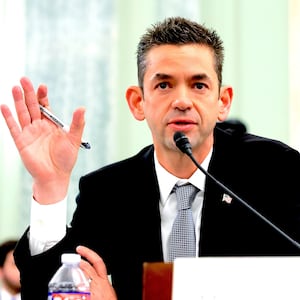 Jared Isaacman, U.S. President Donald Trump's nominee to be National Aeronautics and Space Administration (NASA) Administrator, testifies during his confirmation hearing