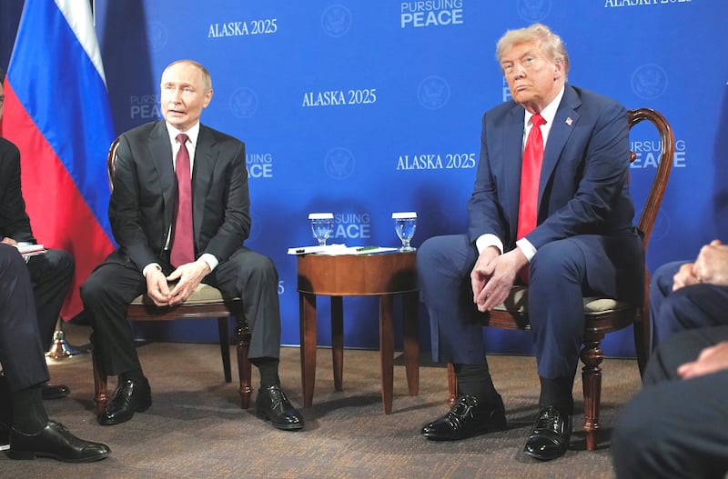 President Donald Trump's cankles were on full display at the Alaska summit with Russian President Vladimir Putin.