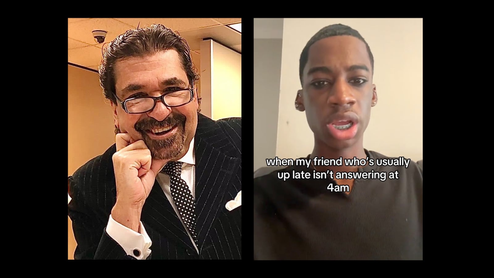 Cable news therapist Nick Abraham Terryon Ishmael Thomas in one of his TikTok posts.