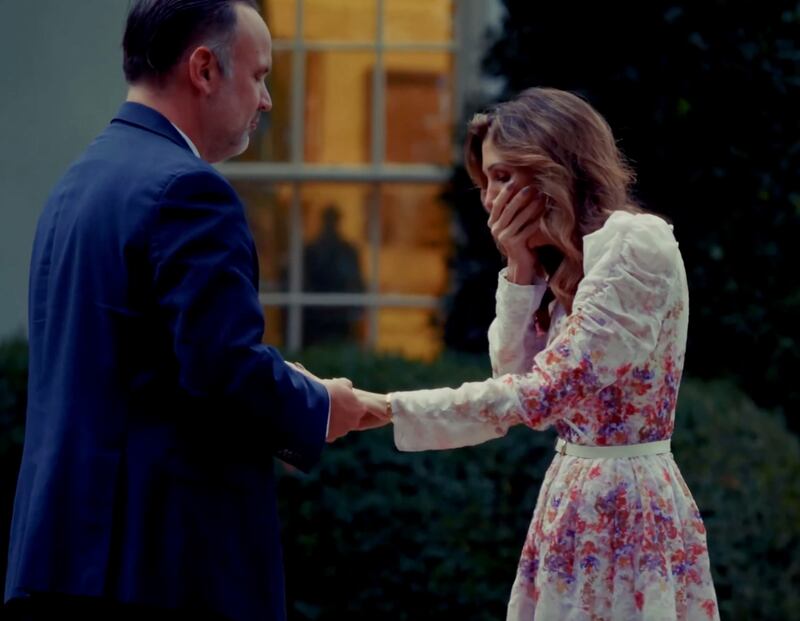 Dan Scavino and Erin Elmore get engaged.