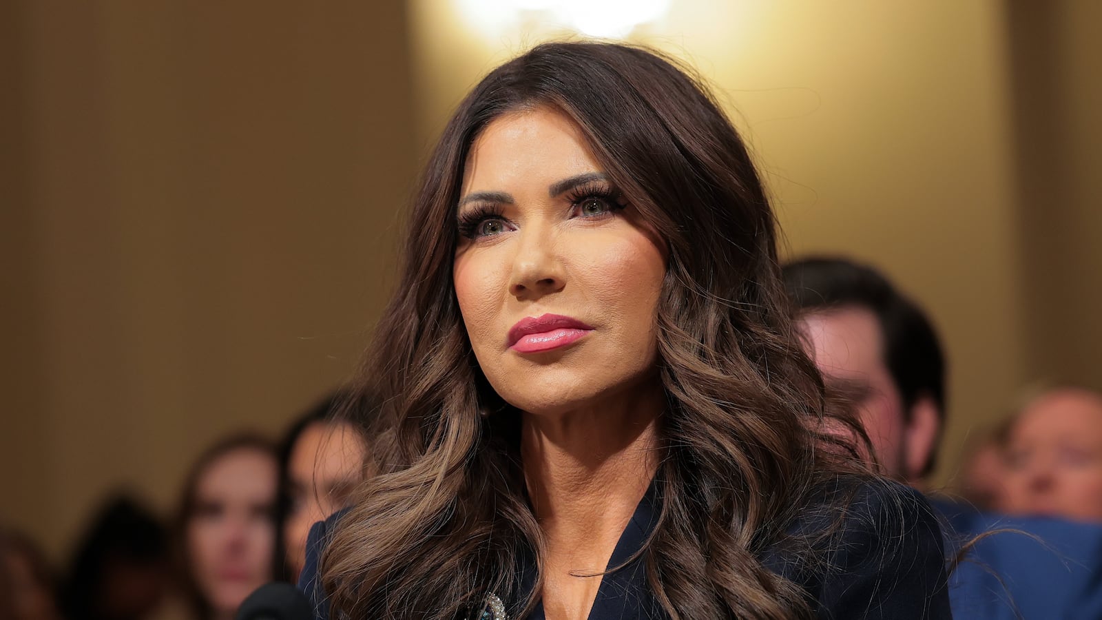 Secretary of Homeland Security Kristi Noem testifies before the House Homeland Security Committee on December 11, 2025.