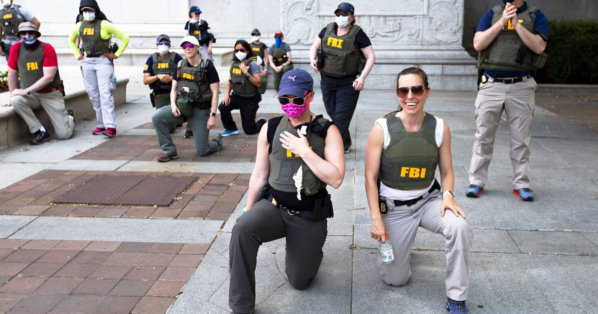 Kash Patel’s FBI Reassigns Agents Who Took a Knee in George Floyd Protest Pic