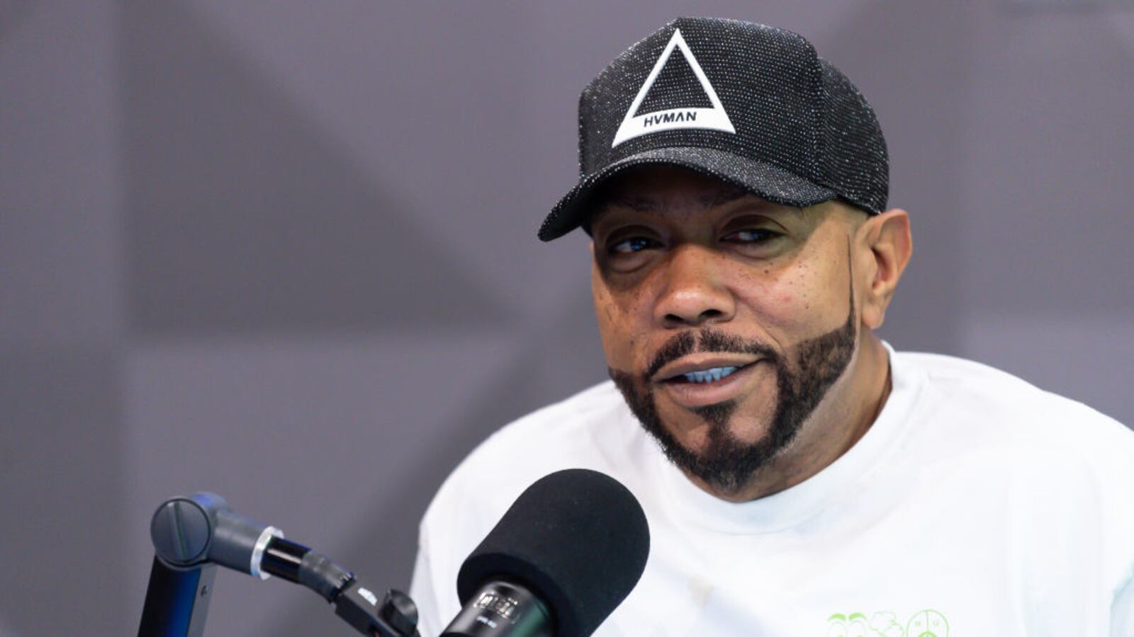 Timbaland visits SiriusXM Studios on Oct. 6, 2023, in Miami Beach, Florida.