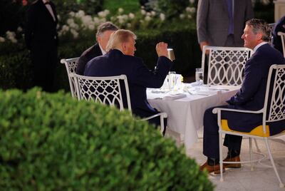 Donald Trump Finally Shows Off His Rose Garden Patio Makeover