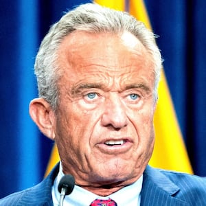 Robert F. Kennedy, Jr., speaks during a press conference at the Health and Human Services headquarters in Washington, D.C., U.S., February 23, 2026.