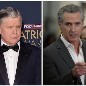 Sean Hannity and Gavin Newsom