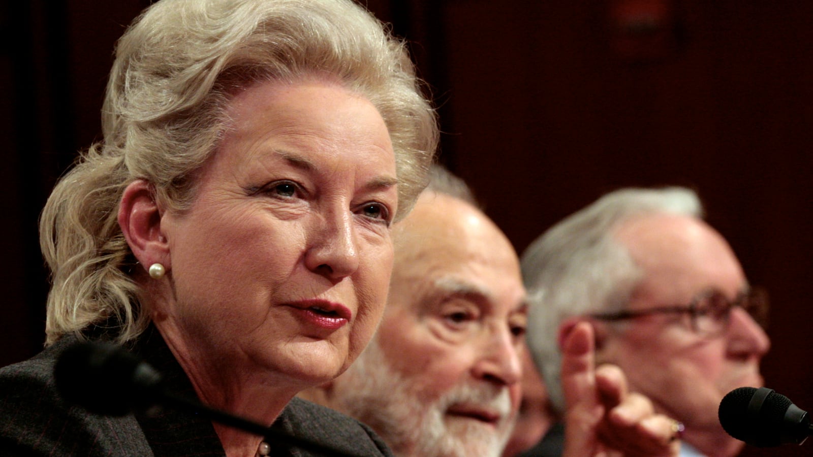 Maryanne Trump Barry testifying on behalf of Supreme Court nominee Judge Sam Alito before the Senate Judiciary Committee Thursday in January 2006 on Capitol Hill.