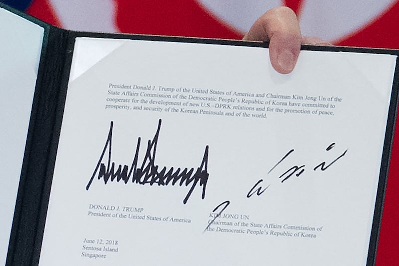 Trump signature