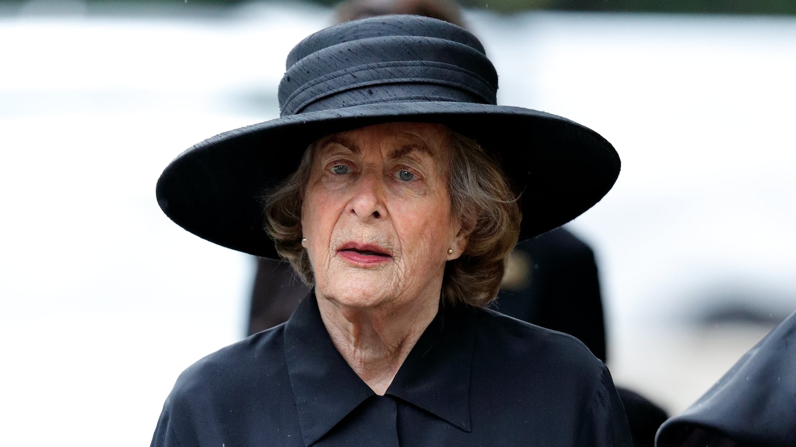 LONDON, UNITED KINGDOM - JUNE 27: (EMBARGOED FOR PUBLICATION IN UK NEWSPAPERS UNTIL 48 HOURS AFTER CREATE DATE AND TIME) Lady Pamela Hicks attends the funeral of Patricia Knatchbull, Countess Mountbatten of Burma at St Paul's Church, Knightsbridge on June 27, 2017 in London, England. Patricia, Countess Mountbatten of Burma daughter of Louis Mountbatten, 1st Earl Mountbatten of Burma and third cousin of Queen Elizabeth II died aged 93 on June 13 2017. (Photo by Max Mumby/Indigo/Getty Images)