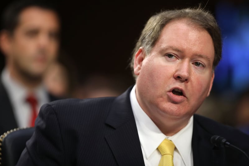 WASHINGTON, DC - JULY 31:  U.S. Justice Department Executive Office For Immigration Review Director James McHenry testifies before the Senate Judiciary Committee in the Hart Senate Office Building on Capitol Hill July 31, 2018 in Washington, DC. The committee questioned McHenry and other administration officials about the separation of children from their parents at the U.S.-Mexico border at the government's efforts to reunify those families.  (Photo by Chip Somodevilla/Getty Images)
