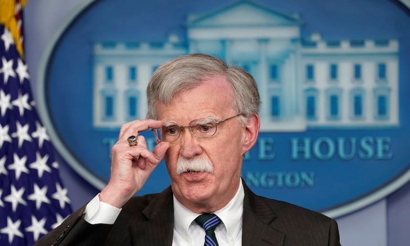 Former national security adviser John Bolton.