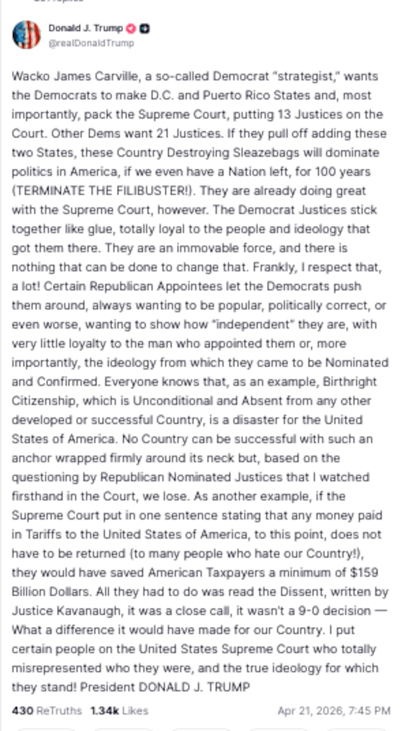 donald trump truth social