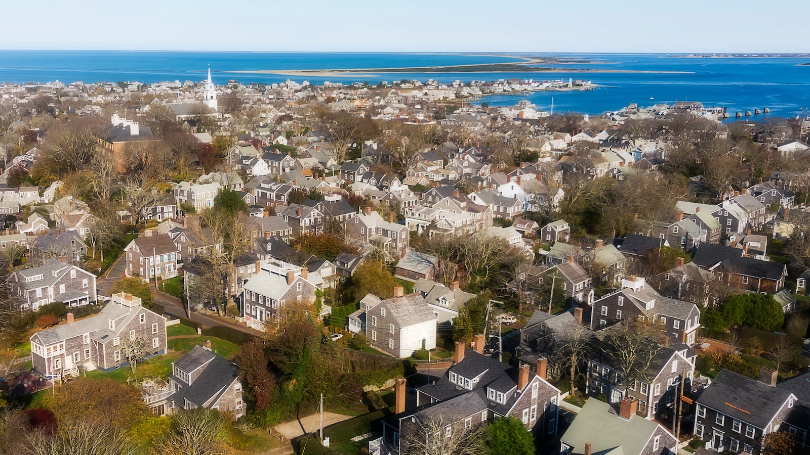 Aerial view of Nantucket
