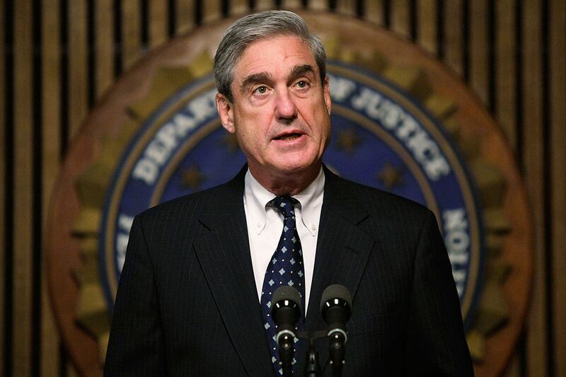 FBI Director Robert Mueller speaks during a news conference at the FBI headquarters June 25, 2008 in Washington, DC. The news conference was to mark the 5th anniversary of Innocence Lost initiative.  (Photo by Alex Wong/Getty Images)